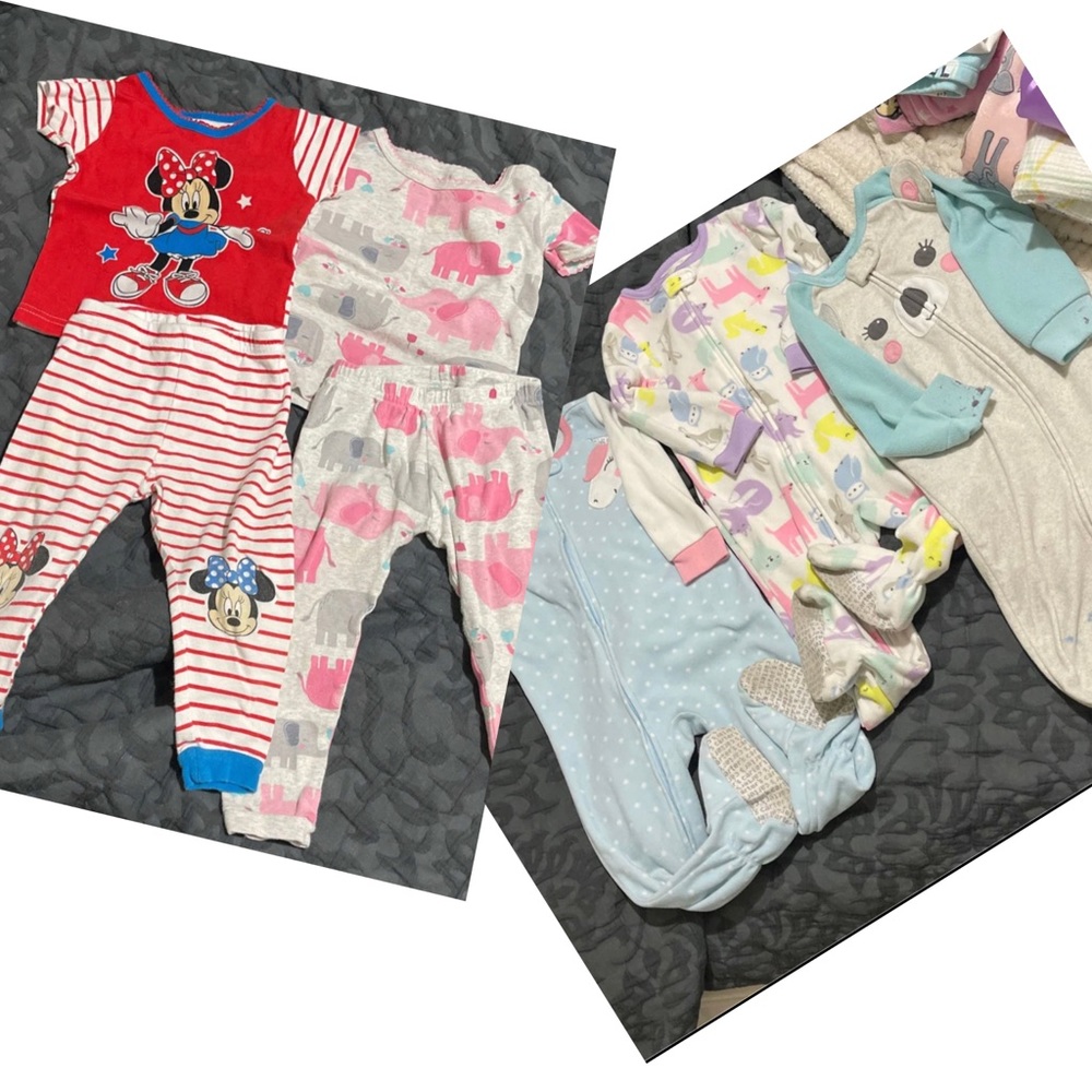 baby girl sleepers 2t